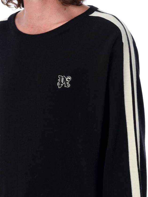 Palm Angels Pa Monogram Track Sweater - PALM ANGELS - BALAAN 3