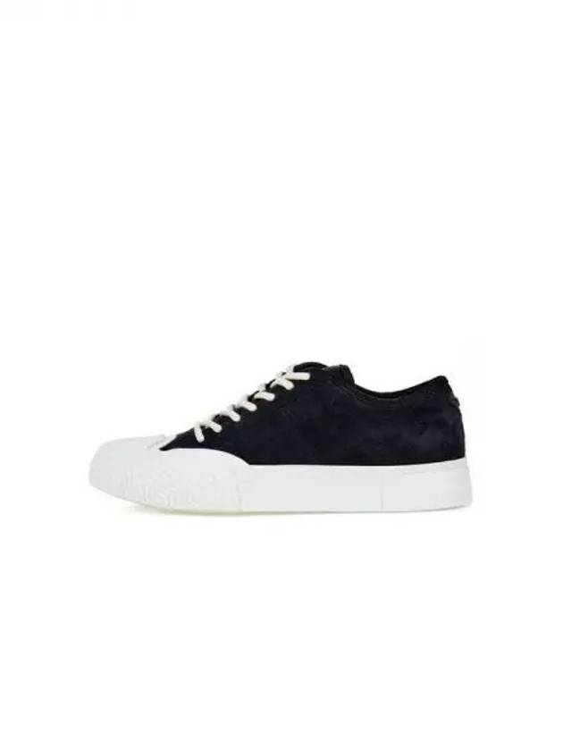 Men s Zigzag Toe Nubuck Sneakers Dark Navy 270256 - EMPORIO ARMANI - BALAAN 1