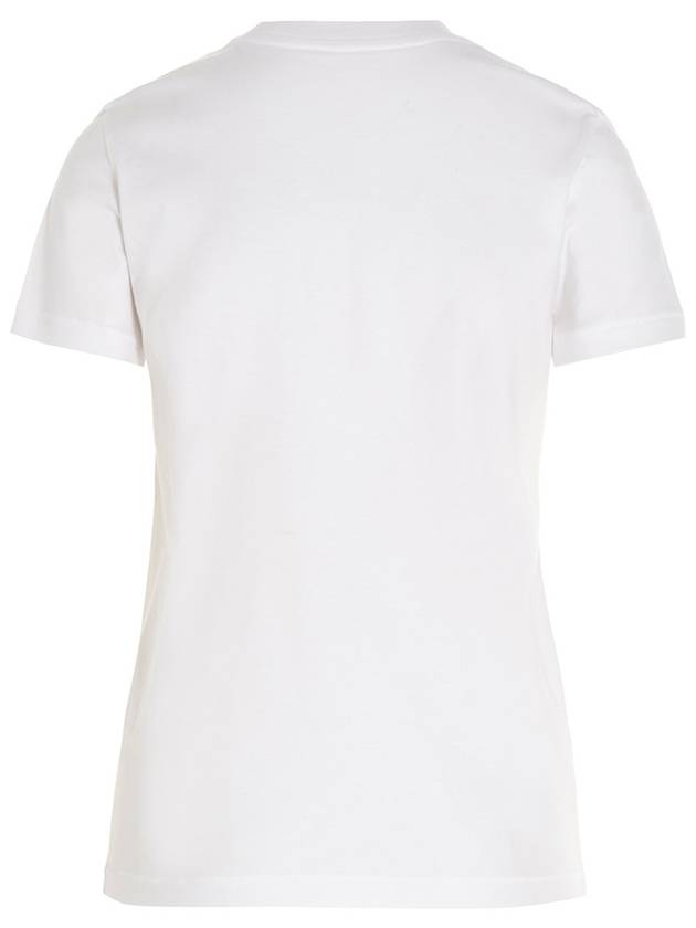 Women's Logo Short Sleeve T-Shirt White - MONCLER - BALAAN 3