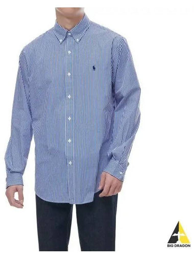 long sleeve poplin shirt blue - POLO RALPH LAUREN - BALAAN 1