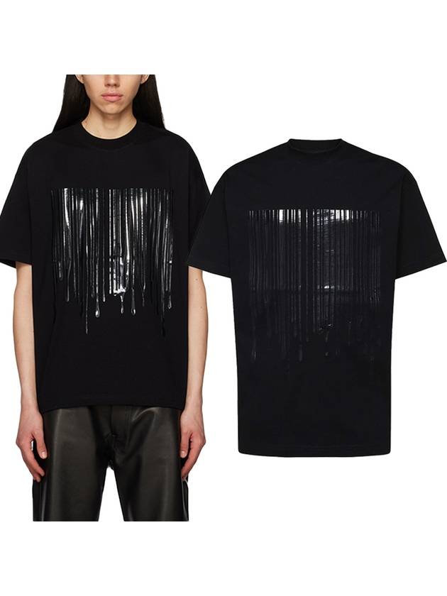 23SS VTMNTS Dripping Barcode Short Sleeve TShirt VL16TR540B - VETEMENTS - BALAAN 1