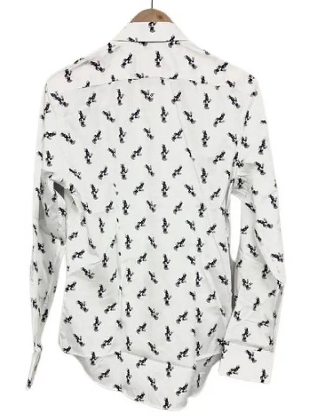 Rabbit Print Cotton Long Sleeve Shirt White - PAUL SMITH - BALAAN 6