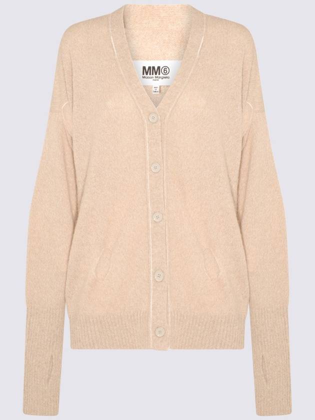 MM6 BEIGE ALPACA BLEND CARDIGAN S52HP0010S18289961 - MAISON MARGIELA - BALAAN 2