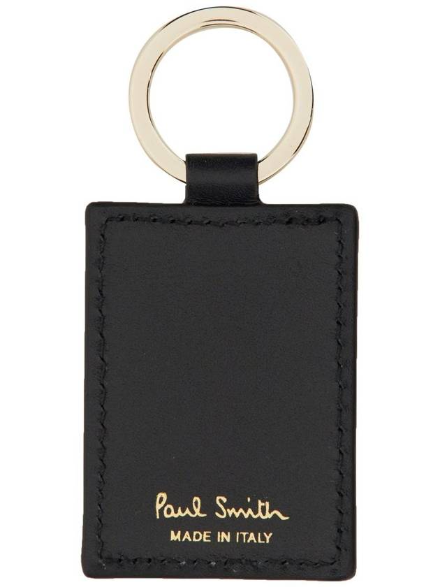 Striped Leather Key Holder Black - PAUL SMITH - BALAAN 6