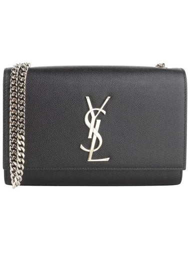 469390 Caviar Monogram Kate Small Cross Bag 33630Y - SAINT LAURENT - BALAAN 1