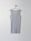 Pleated Sleeveless Short Dress Grey - ISSEY MIYAKE - BALAAN 2