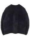 Women Teddy Shearling Jacket Black - TOTEME - BALAAN 3