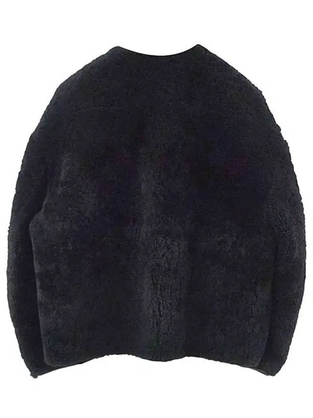 Women Teddy Shearling Jacket Black - TOTEME - BALAAN 3