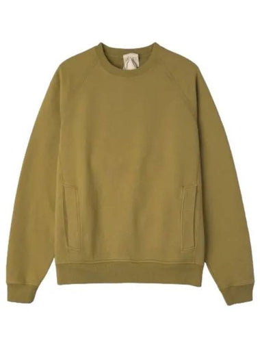 Garment dyed cotton jersey pocket sweatshirt yellow - TEN C - BALAAN 1