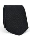 Jacquard Woven Monogram Pure Silk Tie Navy - HUGO BOSS - BALAAN 2