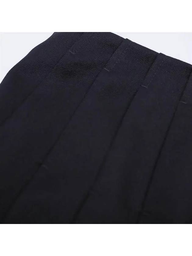 Button Detail Pleated Skirt Black - BOTTEGA VENETA - BALAAN 4