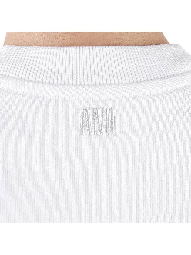 Logo Print Sweatshirt White - AMI - BALAAN 9