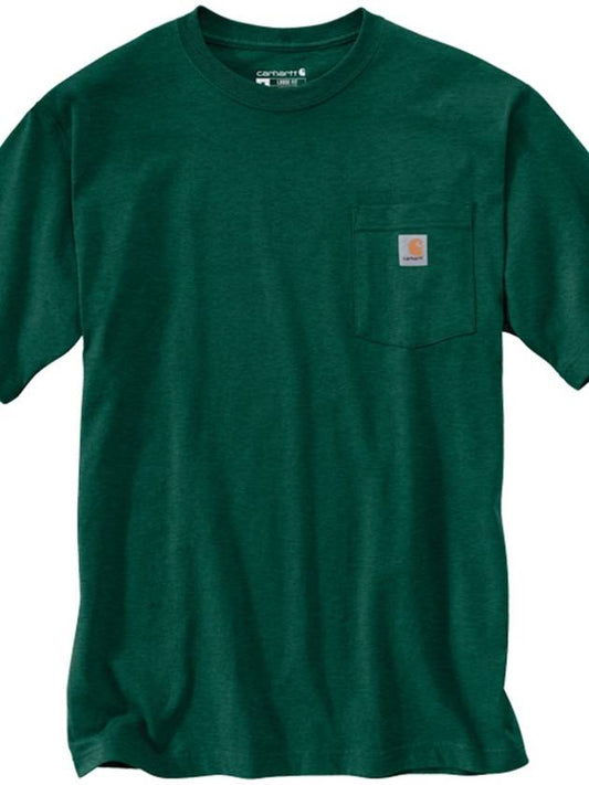 Pocket Short Sleeve Tee Northwood Heather Sleeves K87 G55 - CARHARTT - BALAAN 1