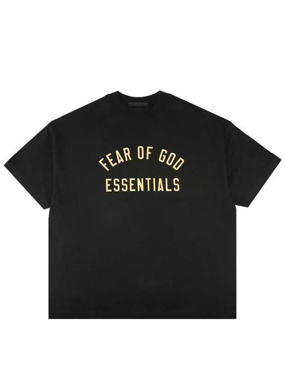 Jersey Crew Neck Short Sleeve T-Shirt Black - FEAR OF GOD - BALAAN 2