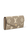 Sarah Monogram Empreinte Long Wallet Brown - LOUIS VUITTON - BALAAN 4