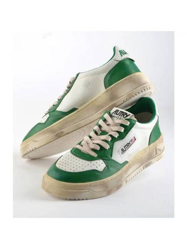 Medalist Super Vintage Low Top Sneakers Green - AUTRY - BALAAN 1