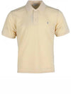 Men's Cassandre Cotton Polo Shirt Beige - SAINT LAURENT - BALAAN 2