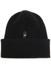 Wool Beanie Black - MONCLER - BALAAN 3