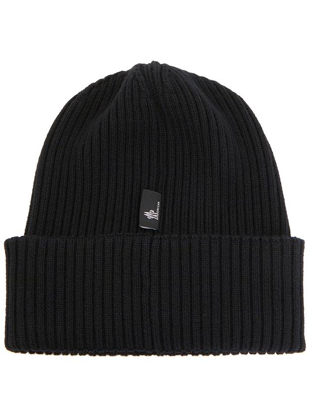 Wool Beanie Black - MONCLER - BALAAN 3