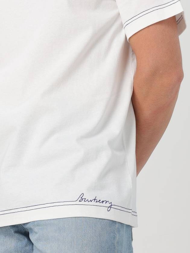 logo detail crew neck t-shirt 8090542_B7343 - BURBERRY - BALAAN 6