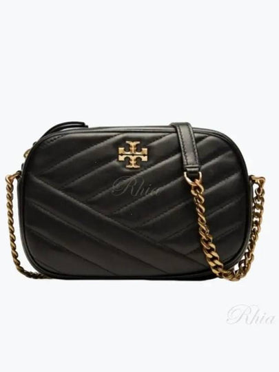 Chevron Kira Small Camera Cross Bag Black - TORY BURCH - BALAAN 2