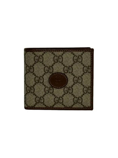 GG Logo Interlocking Half Wallet Brown - GUCCI - BALAAN 2