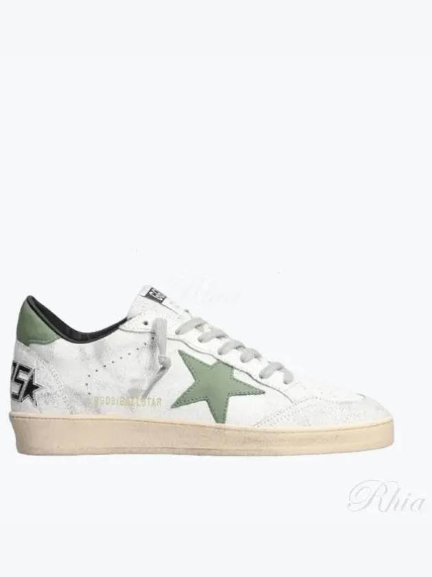 Ballstar Low-Top Sneakers Green White - GOLDEN GOOSE - BALAAN 2