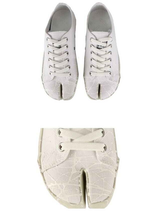 Men's Painted Tabi Stitch Tabi Low Top Sneakers White - MAISON MARGIELA - BALAAN 6