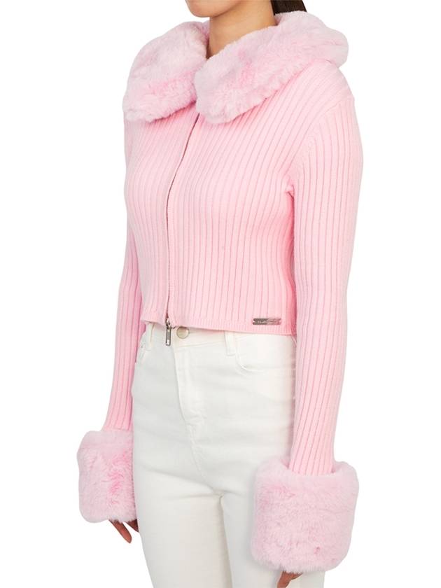 House of Sunny VOL20200 PINK Women s Zip up Cardigan - HAUS OF HONEY - BALAAN 5