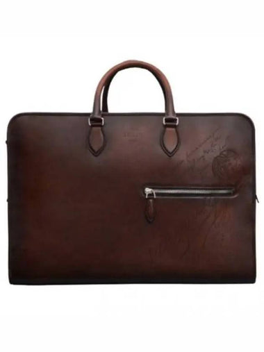 Overnight Scritto Leather Travel Bag M245423 MM5 - BERLUTI - BALAAN 1