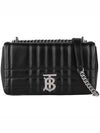 Lola Silver Quilted Shoulder Bag Black - BURBERRY - BALAAN 2