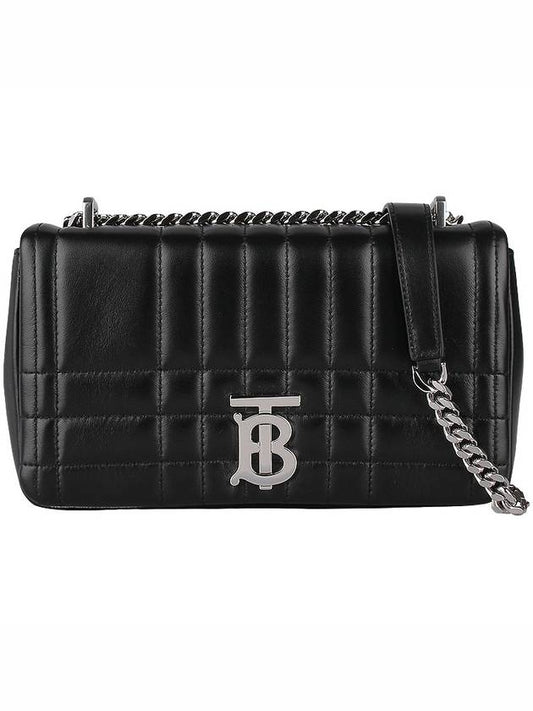 Lola Silver Quilted Shoulder Bag Black - BURBERRY - BALAAN 2