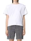 Zelitos Cotton Short Sleeve T-Shirt White - ISABEL MARANT - BALAAN 3