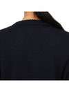 Benares Pure Wool Knit Top Navy - MAX MARA - BALAAN 8