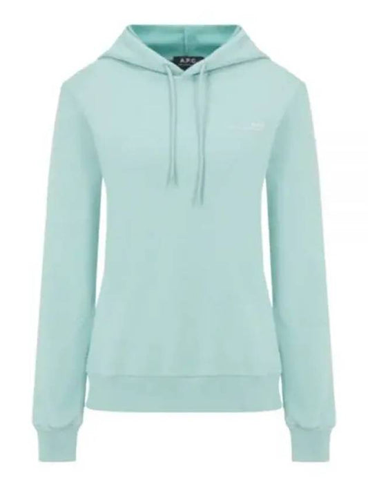 Women's Embroidered Logo Hooded Top Mint - A.P.C. - BALAAN 2