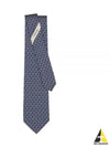 Gancini Print Silk Tie Navy - SALVATORE FERRAGAMO - BALAAN 2