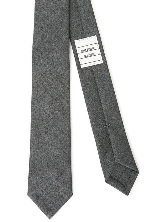 Super 120S Twill Tie Grey - THOM BROWNE - BALAAN 2