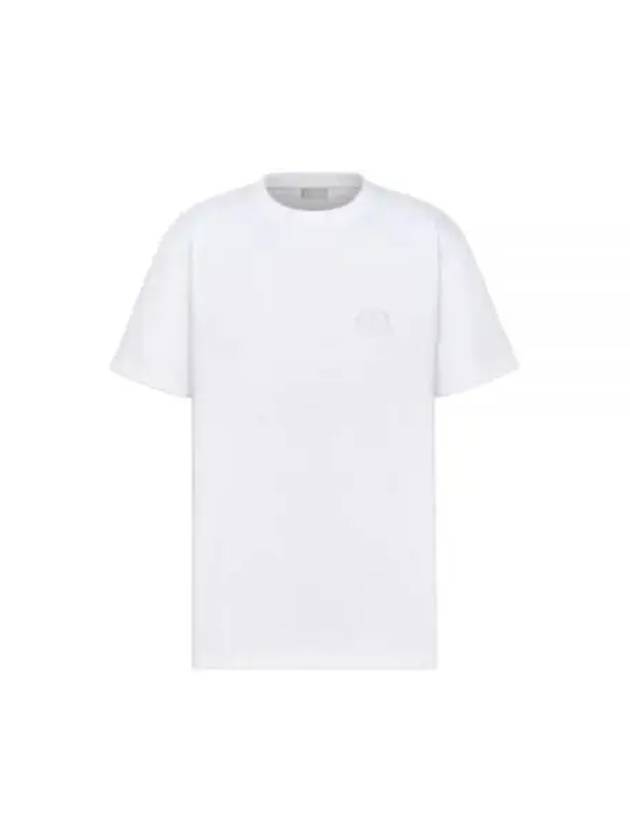 CD Icon Relaxed Fit Organic Cotton Short Sleeve T-Shirt White - DIOR - BALAAN 2