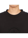 Crystal Logo Cotton Sweatshirt Black - MONCLER - BALAAN 6