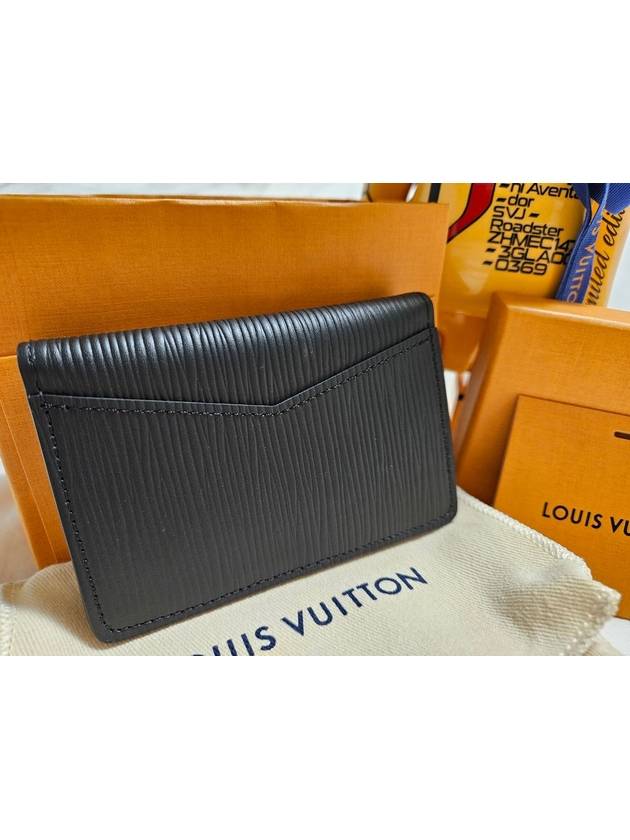 Pocket Organizer Epi Card Wallet Black - LOUIS VUITTON - BALAAN 4