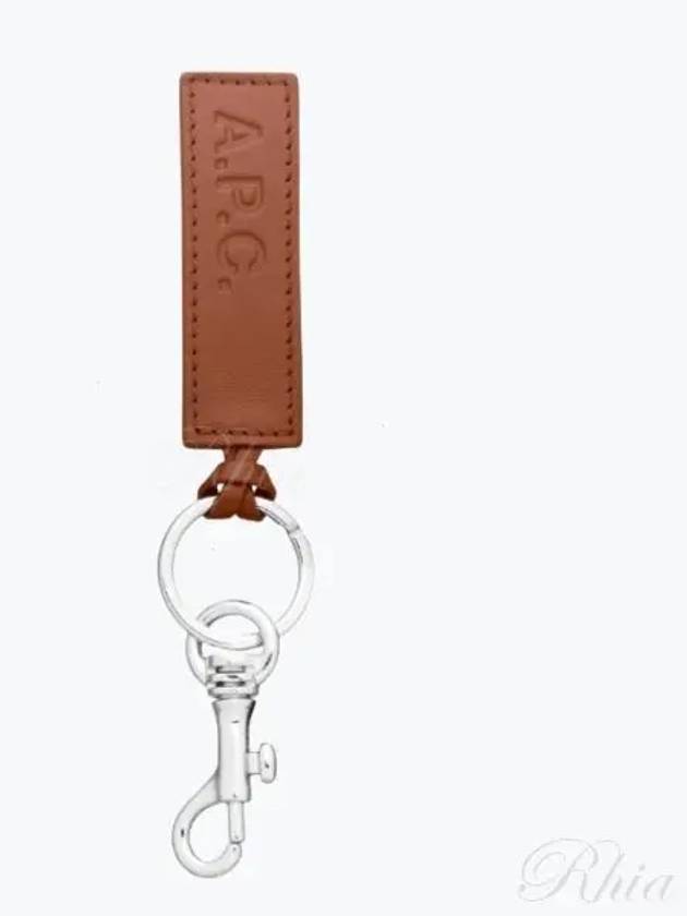 Logo Leather Key Holder Brown - A.P.C. - BALAAN 2