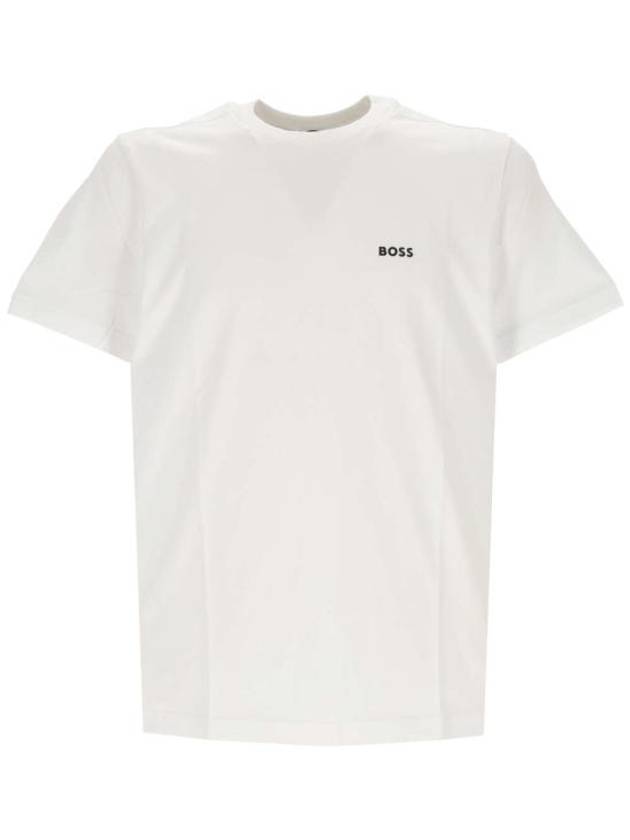 Logo Short Sleeve T-Shirt White - HUGO BOSS - BALAAN 1