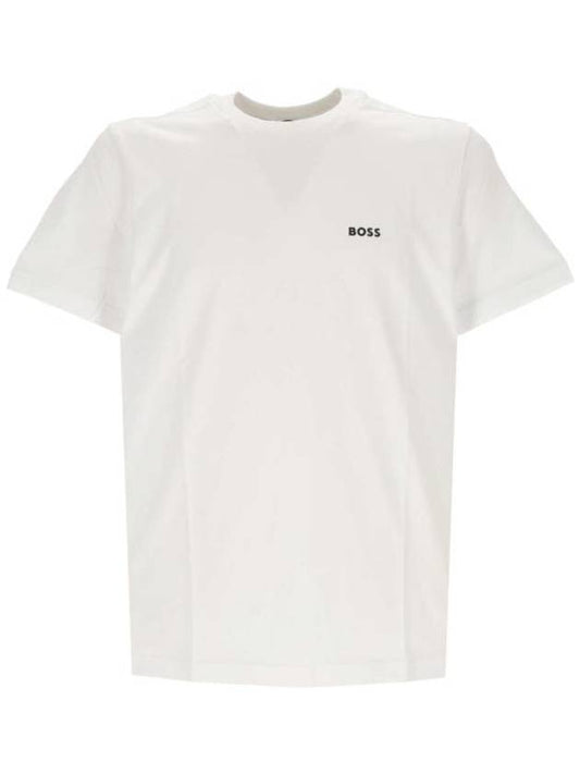 Logo Short Sleeve T-Shirt White - HUGO BOSS - BALAAN 1