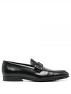 T Timeless Logo Loafers Black - TOD'S - BALAAN 2