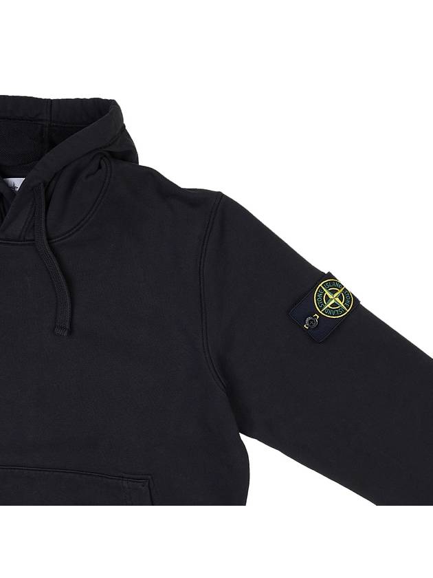 Signature Logo Patch Hoodie Black - STONE ISLAND - BALAAN 5