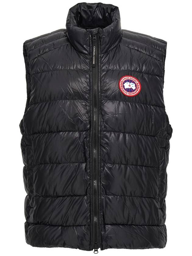 Crofton Logo Patch Padded Vest Black - CANADA GOOSE - BALAAN 2