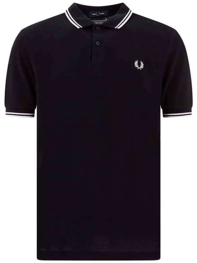 Embroidered Logo Polo Shirt Black - COMME DES GARCONS - BALAAN 2