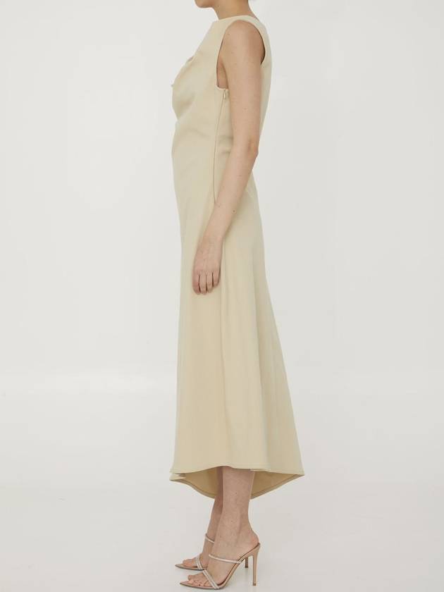 Midi Dress 743355V2T30 9016 BEIGE - BOTTEGA VENETA - BALAAN 4