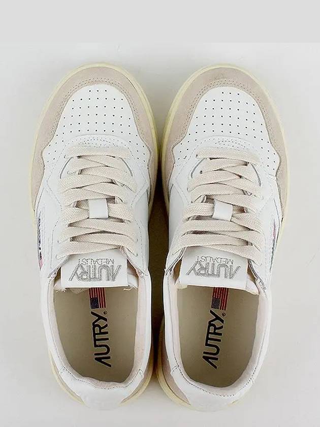 Medalist Goatskin Low Top Sneakers White - AUTRY - BALAAN 4