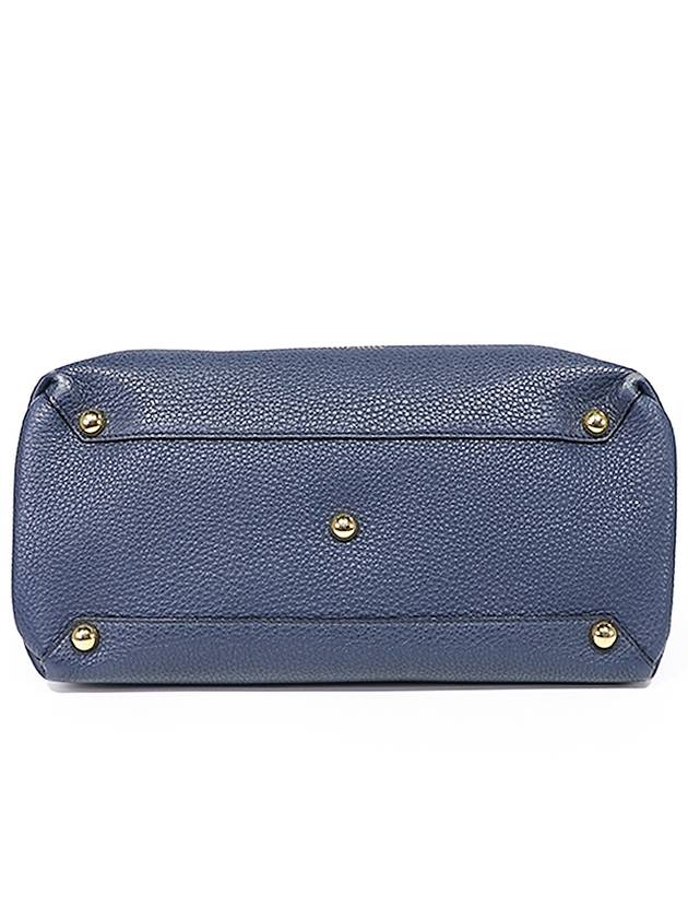 Burberry 8036498 Navy House Check Derby Medium Banner Bag - BURBERRY - BALAAN 5